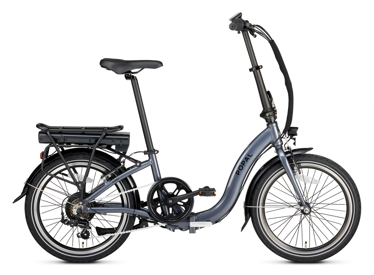 Popal El Foldecykel E-Folt 1.0 Grå 3 Popal El Foldecykel E-Folt 1.0 Grå