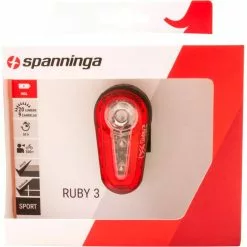 Spanninga Bagerste Lys Ruby 3 Batterisædepost