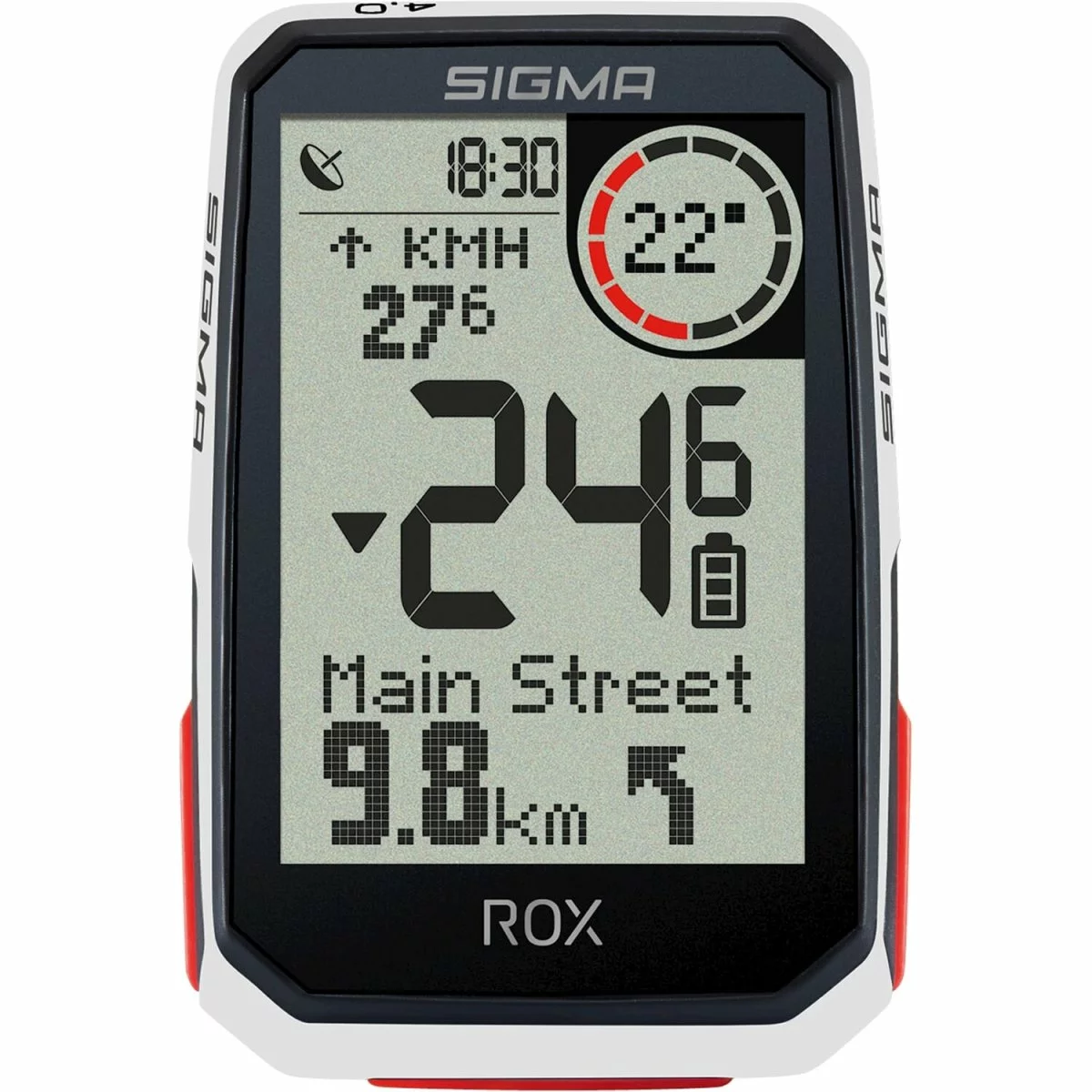 Sigma Rox 4.0 GPS White HR + Sensors Top Mount Set 3 Sigma Rox 4.0 GPS White HR + Sensors Top Mount Set