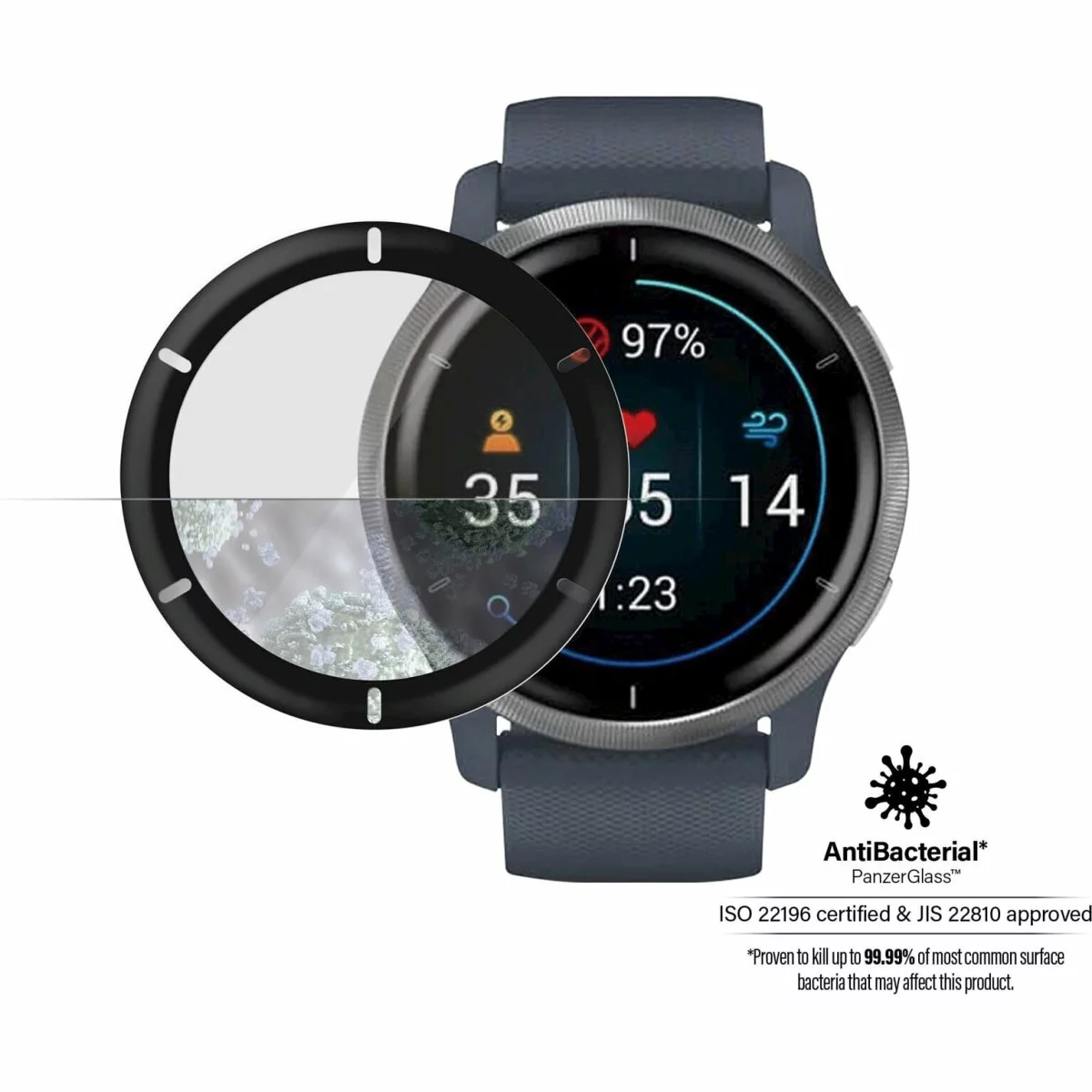 Panzerglass Garmin Venu 2 Skærmbeskyttelsesglas 3 Panzerglass Garmin Venu 2 Skærmbeskyttelsesglas