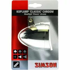 Simson Headlight Classic Batteriery Chrome